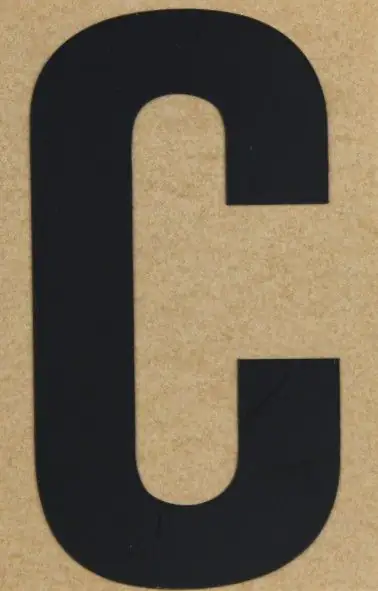 Conacord Klebebuchstabe "C" 65 x 100 mm