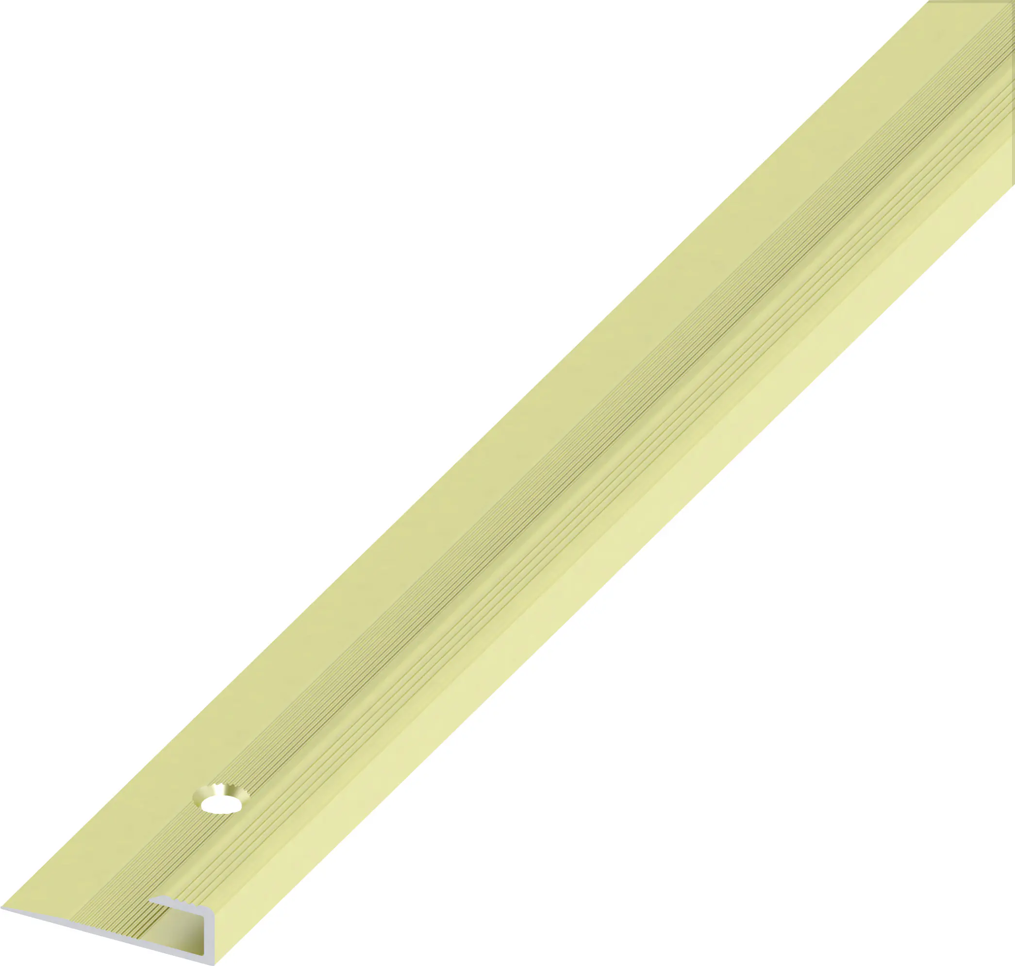 alfer Einfass-Profil 1 m, 26 x 5 mm Aluminium eloxiert messing
