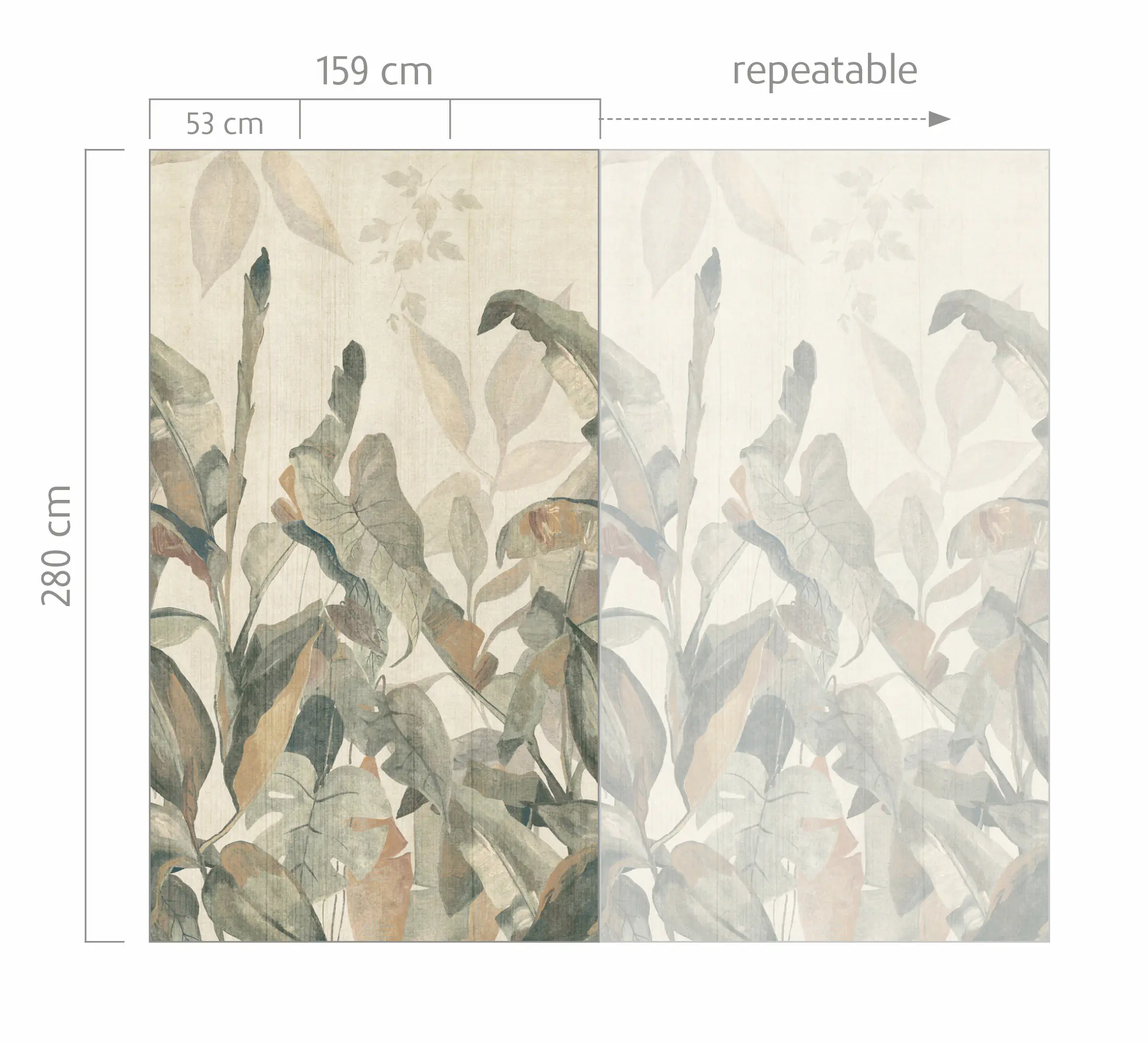 Rasch Vlies Fototapete Schöner Wohnen 2 Rustic Tropics 2,80 x 1,59 m