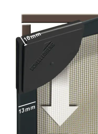 Schellenberg Fliegenschutzmagnetrahmen MAGNETIC 100 x 120 cm anthrazit/anthrazit kürzbar