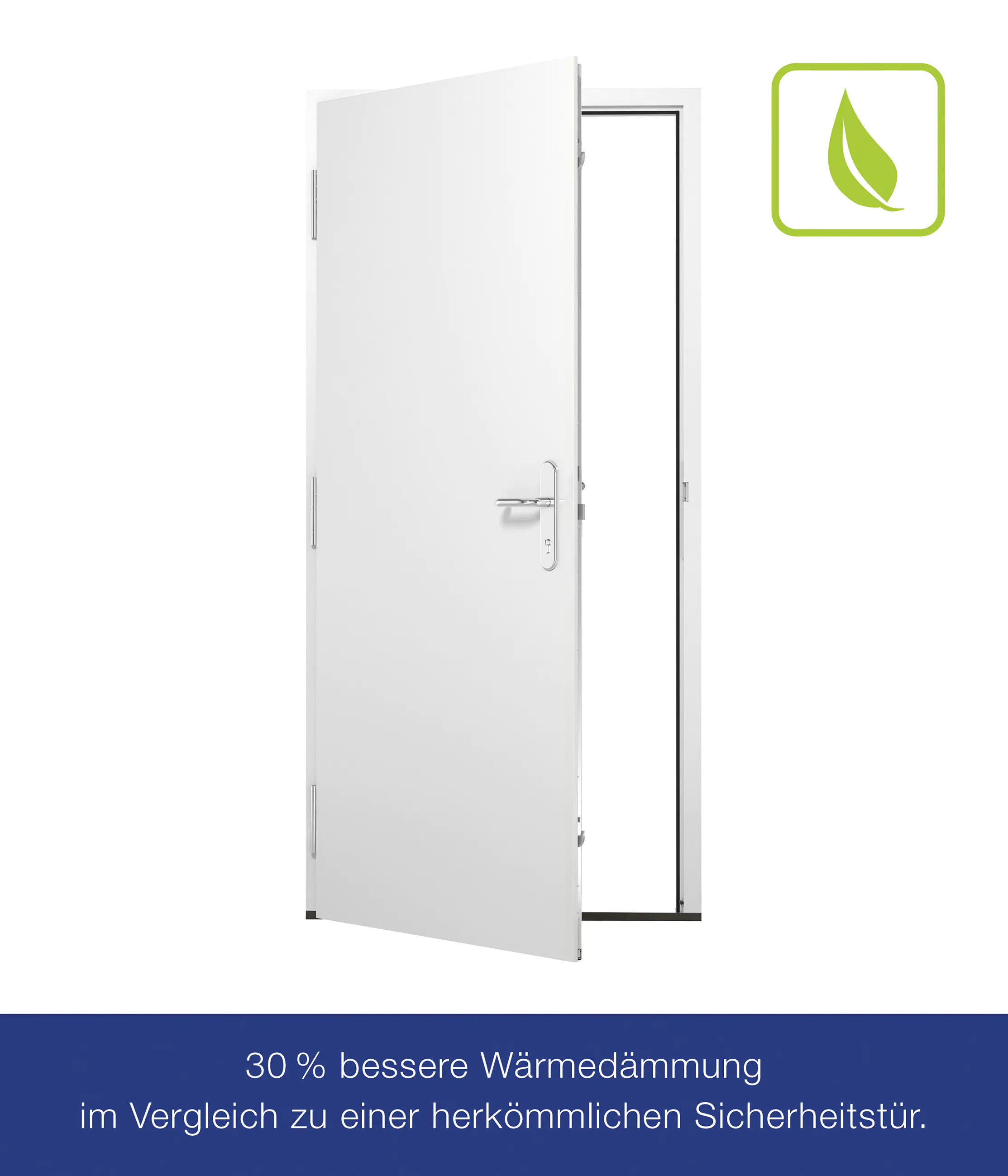 Hörmann Sicherheitstür KSI Thermo46 RC2 weiß 87,5 x 200 cm Links