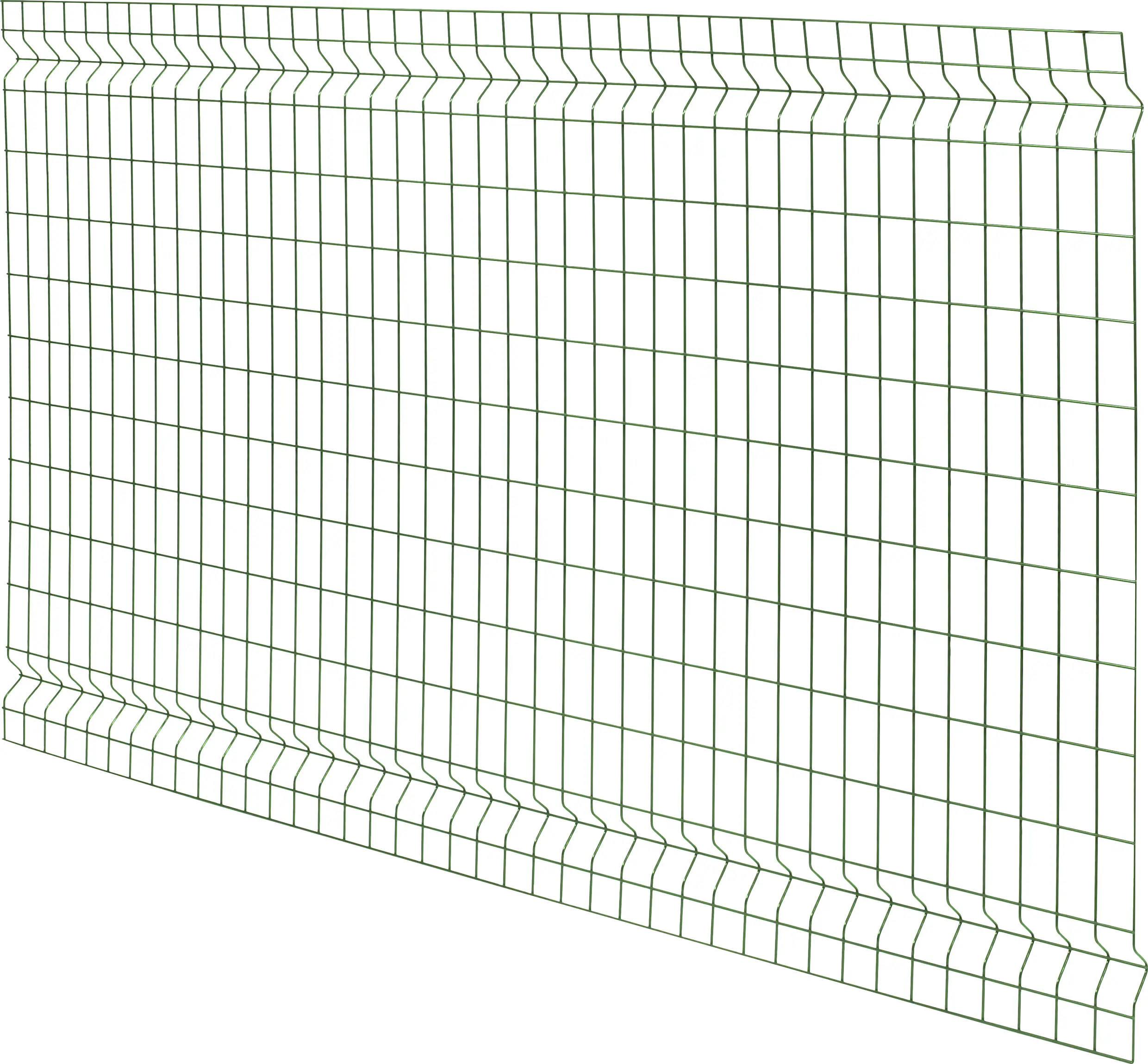 Floraworld Einstabmatten-Zaun Standard 3D 200 x 120 cm moosgrün