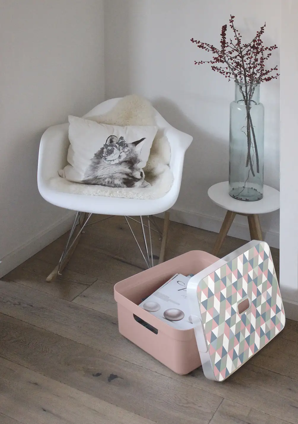 Sunware Aufbewahrungsbox Sigma Home mit Griffen 45,3 x 35,4 cm 24 L rosa