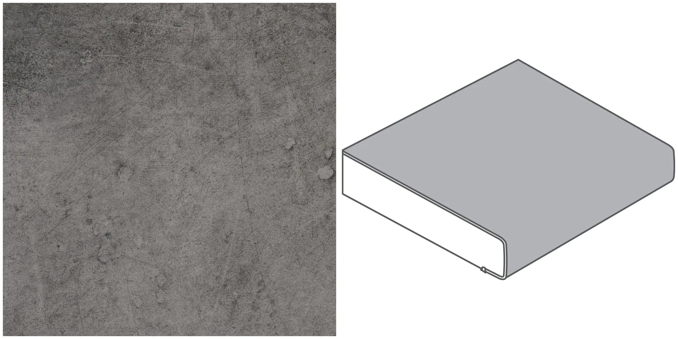 GetaElements Arbeitsplatte 410 x 60 cm, 39 mm, BN441SI copperfield