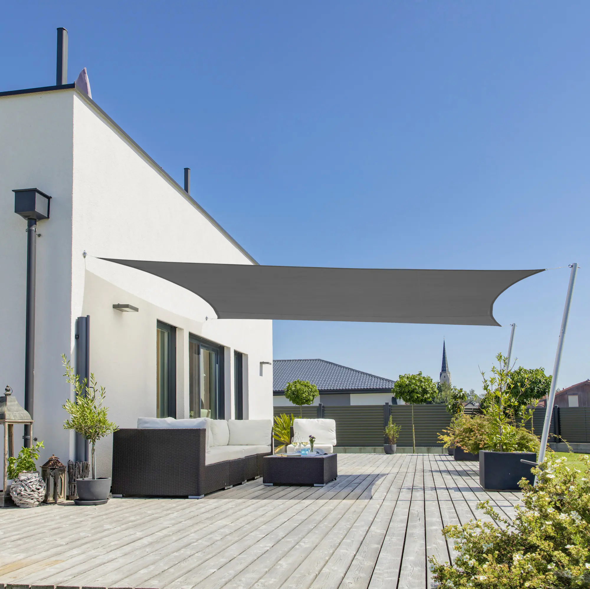 Windhager Sonnensegel Cannes anthrazit 2 x 3 m