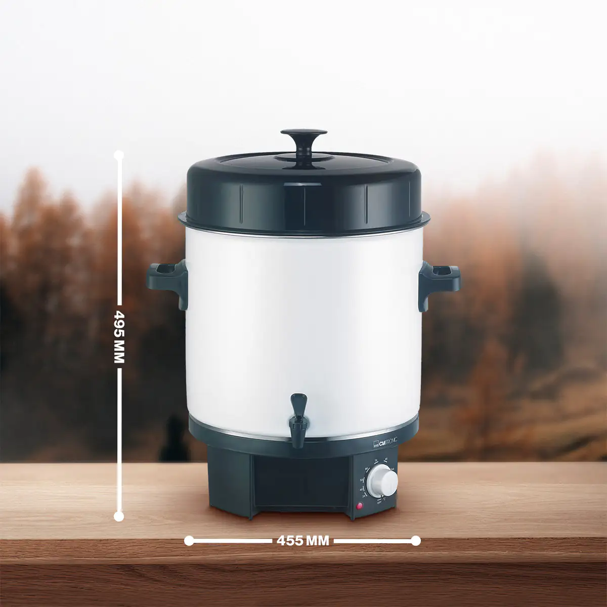 Clatronic Glühwein und Einkochautomat EKA 3338, 25 Liter Tankinhalt