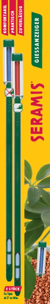 SERAMIS® Gießanzeiger groß (26 cm), 2 Stück