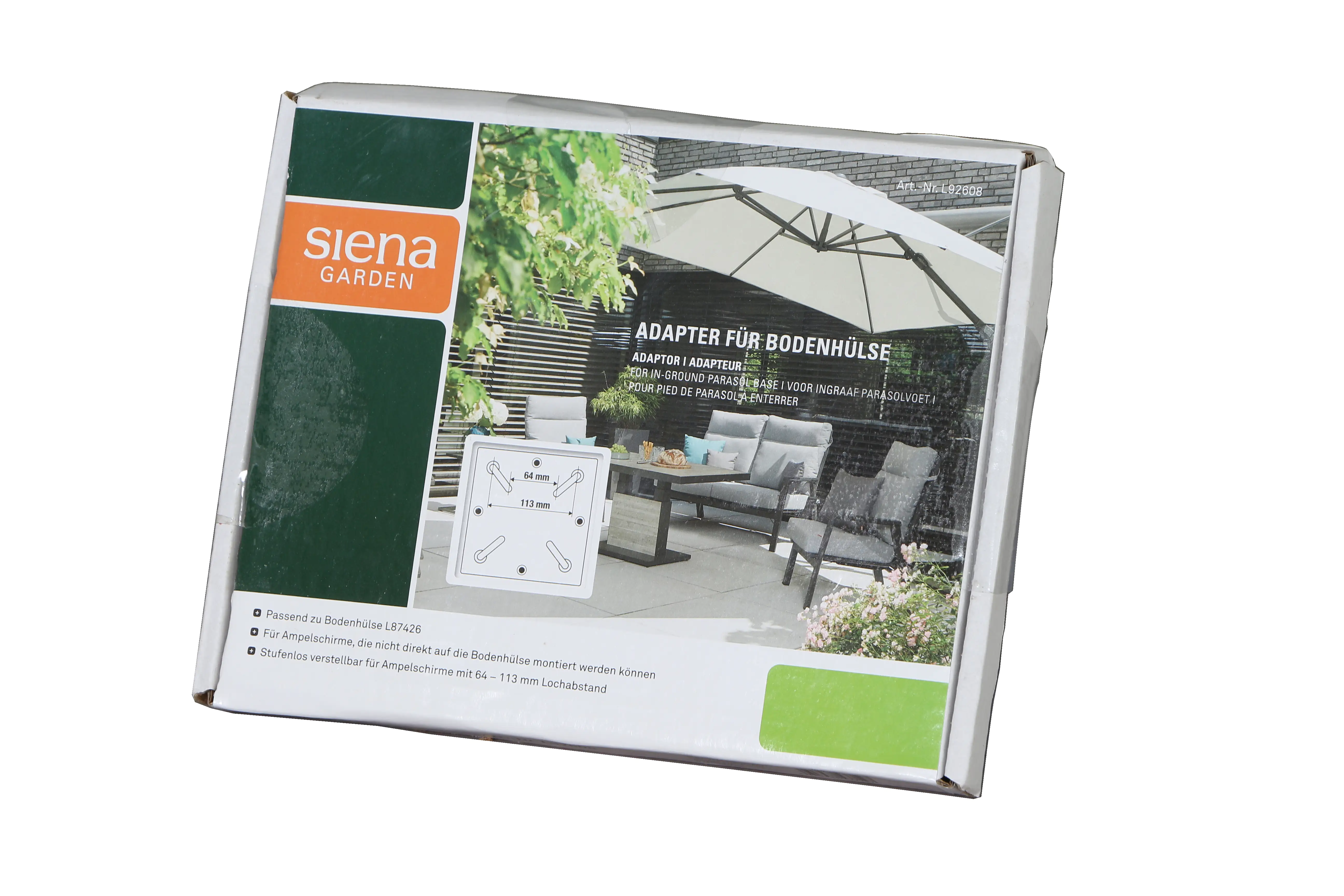 Siena Garden Adapter für Bodenständer für 64-113 mm Lochabstand