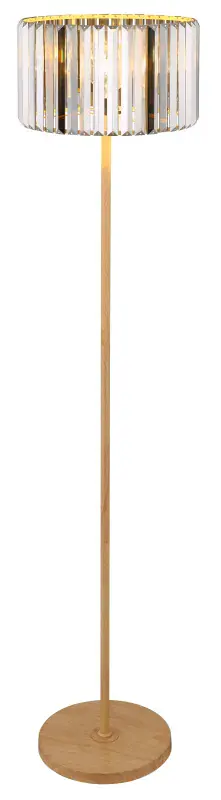 Globo Stehleuchte Run 150 cm holzoptik