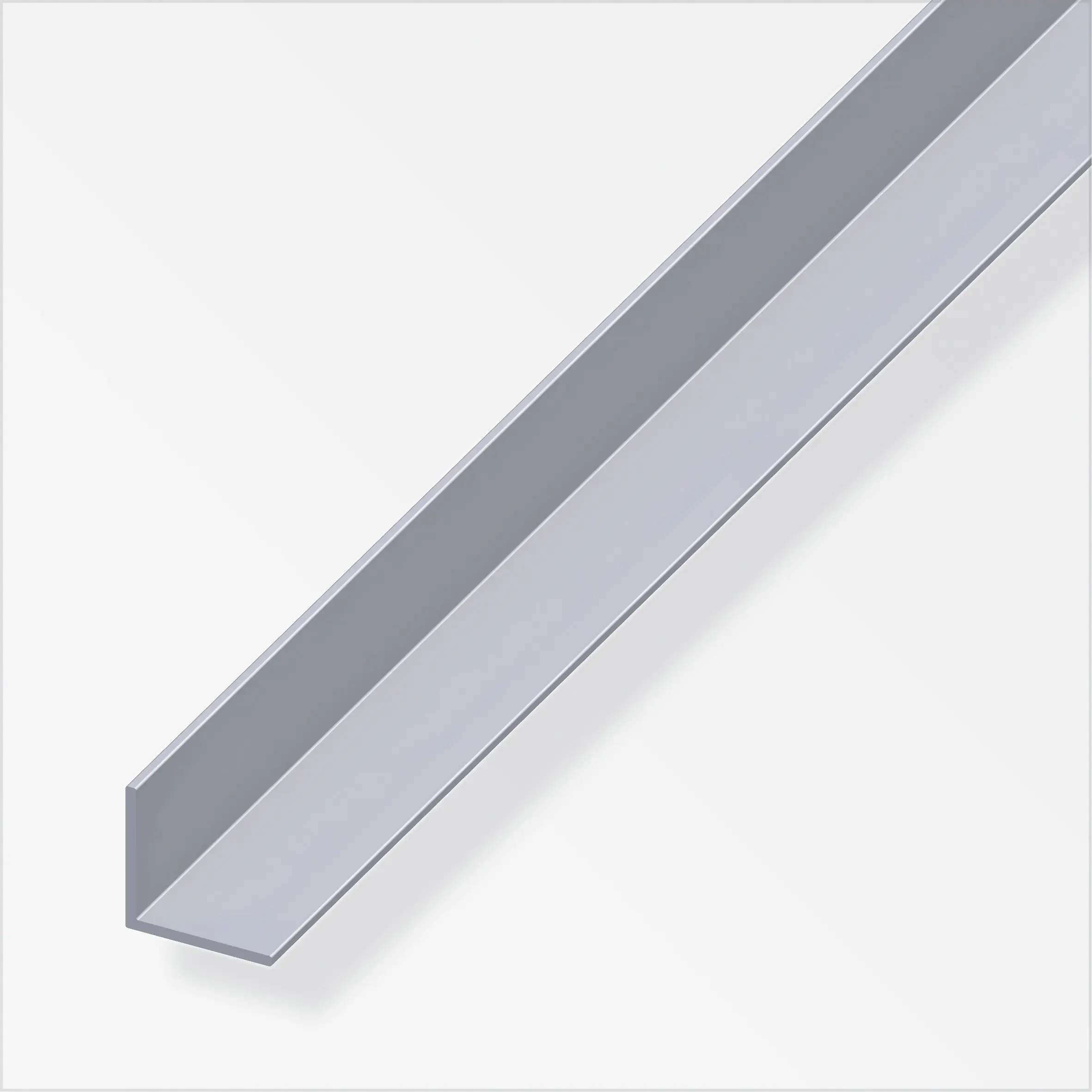 alfer Winkel 2 m, 40 x 40 mm Aluminium roh blank