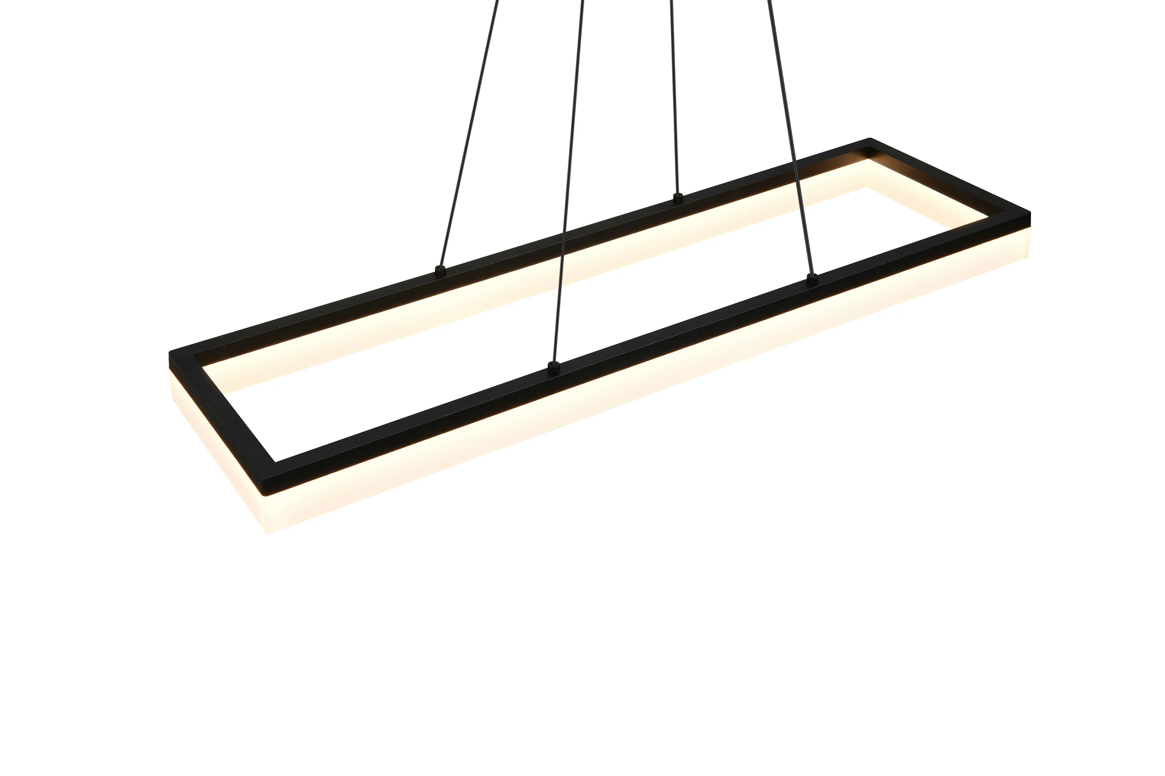 Reality LED Pendelleuchte Camino 150 cm schwarz matt 27 W warmweiß