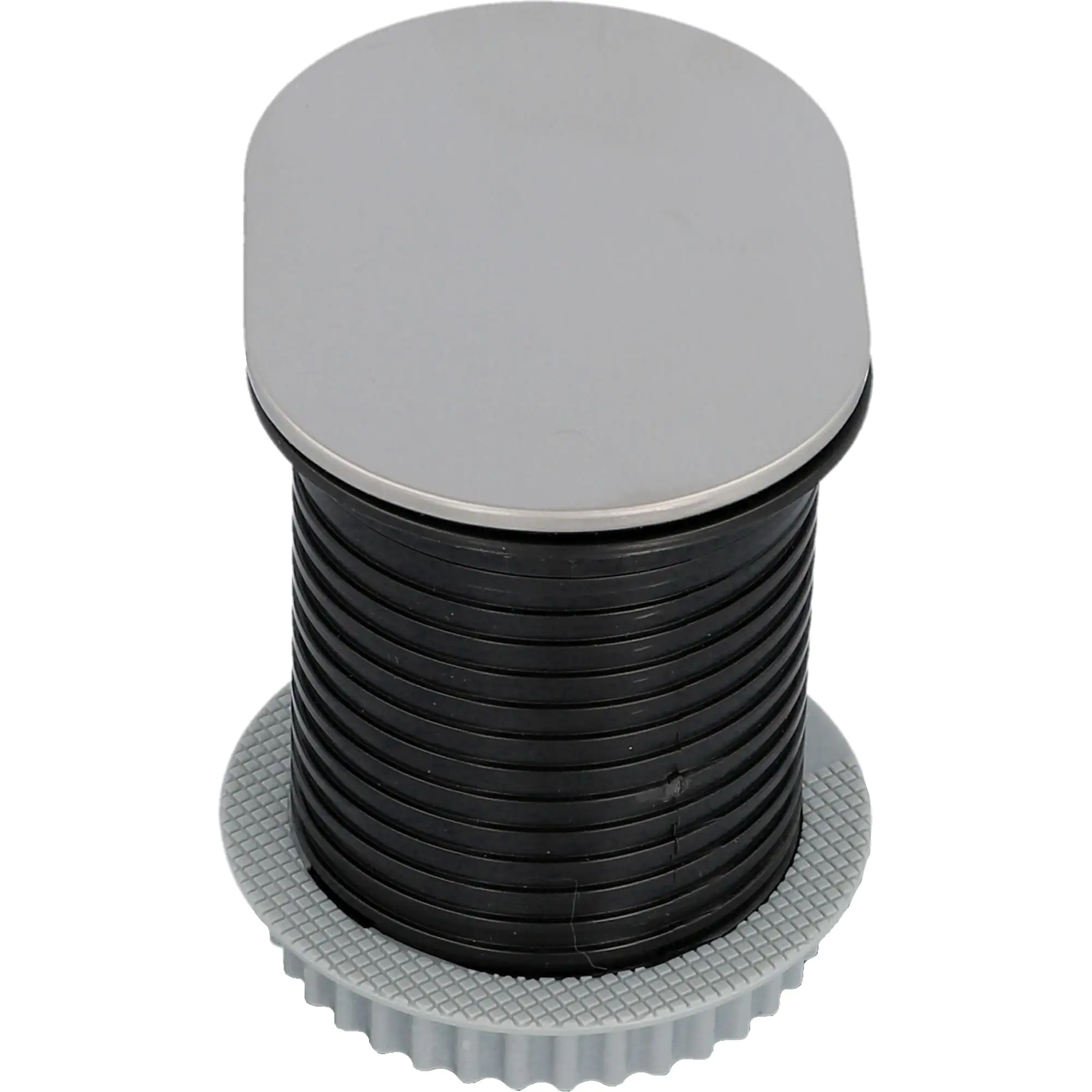 Unitec Einbausteckdosenleiste 1-Fach 1,5m mit USB, H05VV-F3 G1,5 mm, stahl