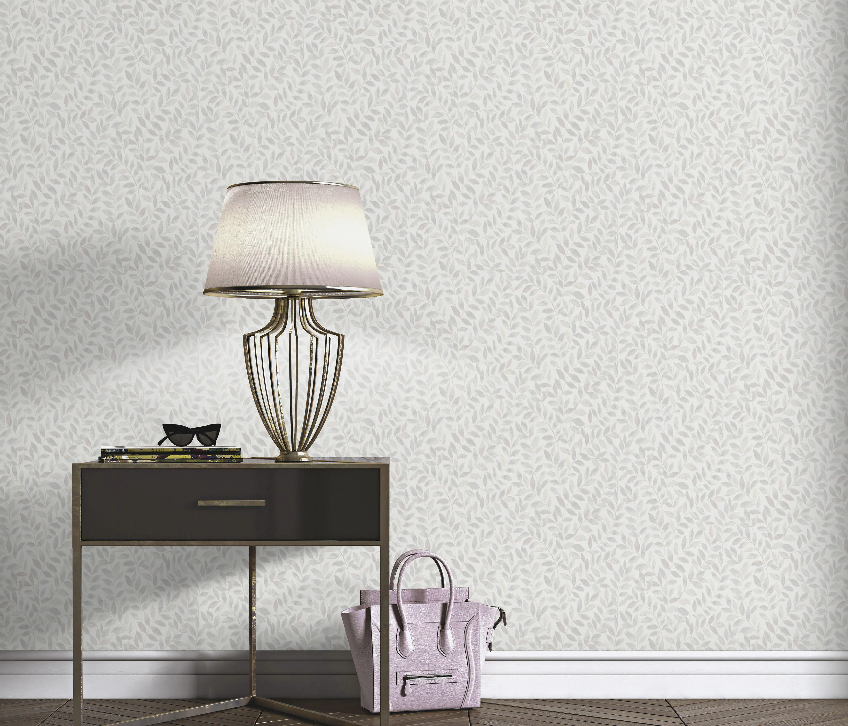 Erismann Vliestapete Ameroso Floral grau 10,05 x 0,53 m
