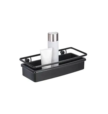 Wenko Wandablage Termoli Edelstahl schwarz