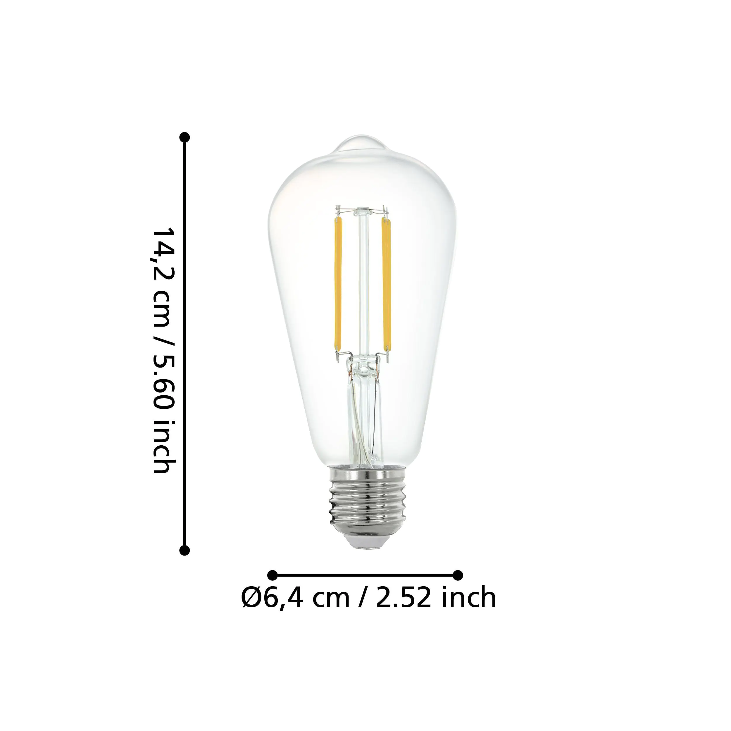 Eglo Connect LED Leuchtmittel-Z ST64 Edisonform E27 6 W Smart connect Z