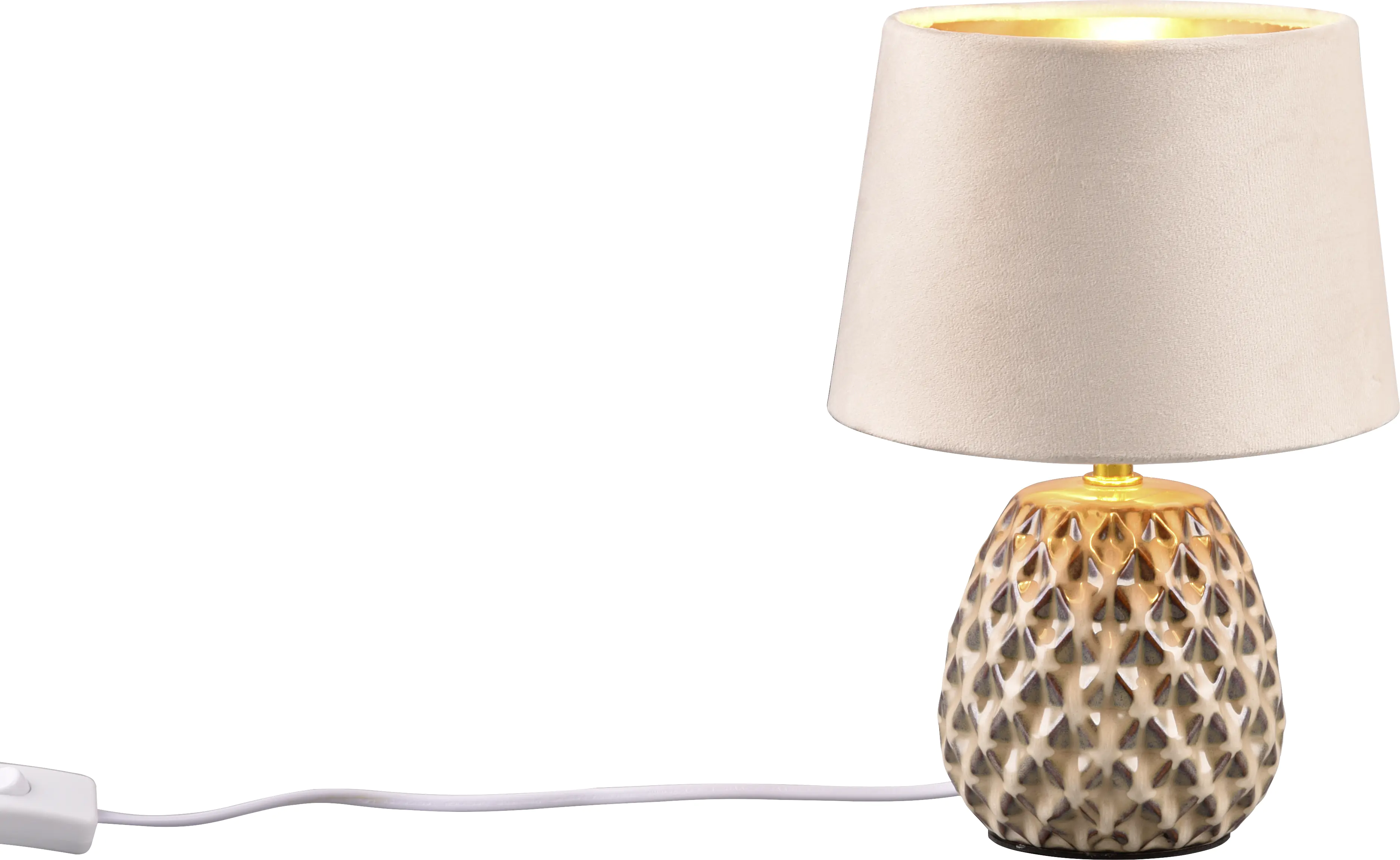 Trio Leuchten Tischlampe Ariana beige Keramik