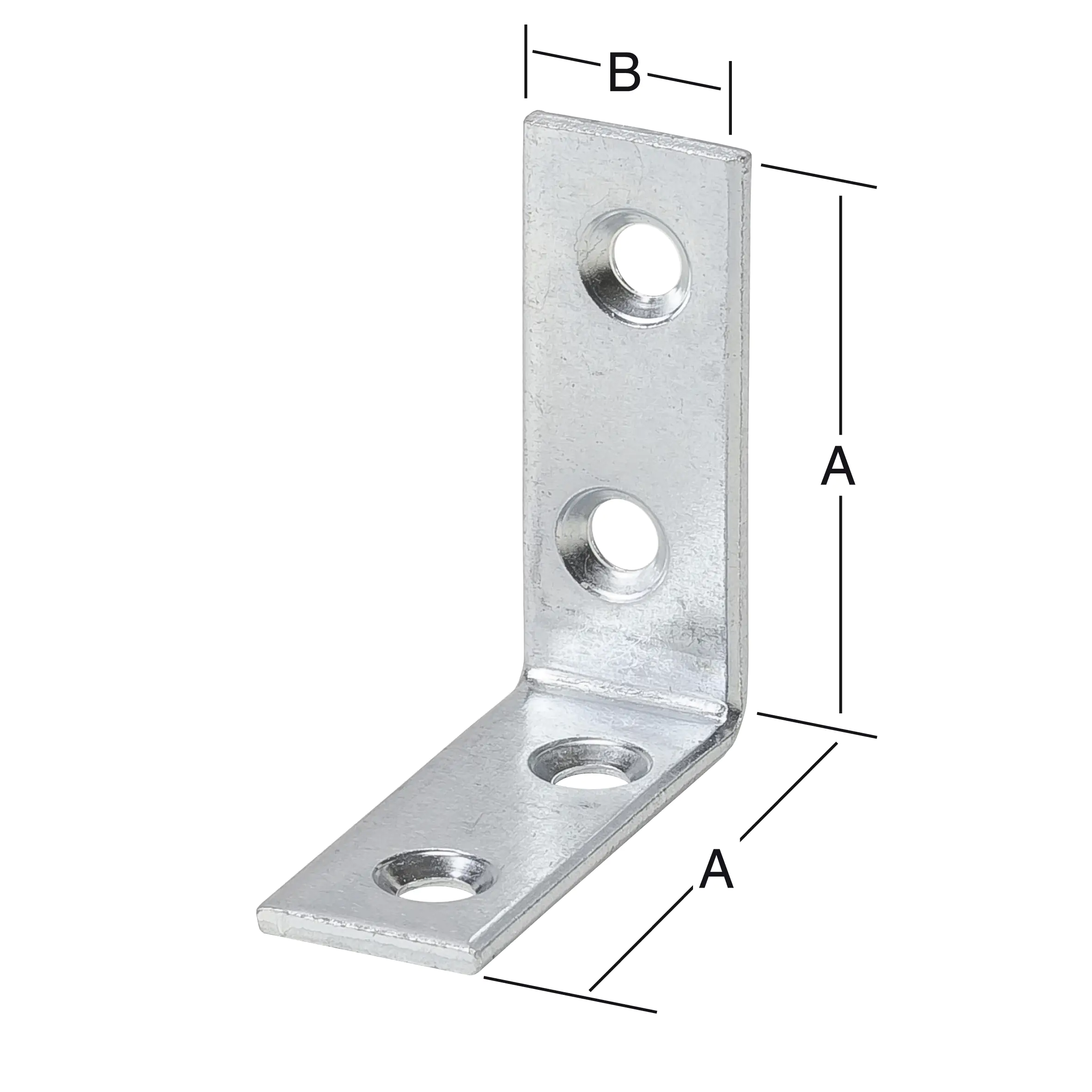 Vormann Stuhlwinkel 25x25x15 mm Stahl verzinkt - 1 Stück