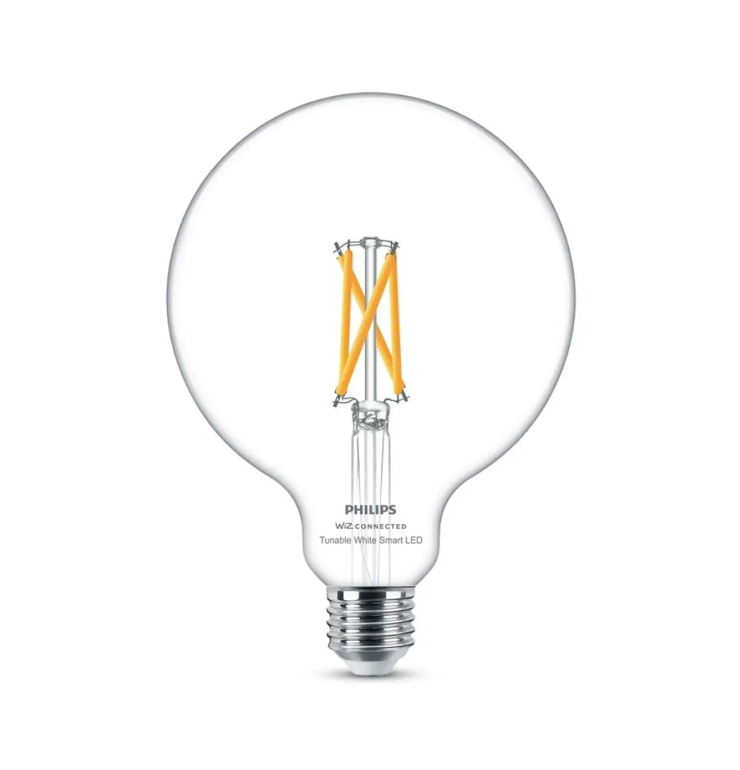 Philips Smart LED Leuchtmittel Tunable White Clear G125 E27 Globeform 7 W