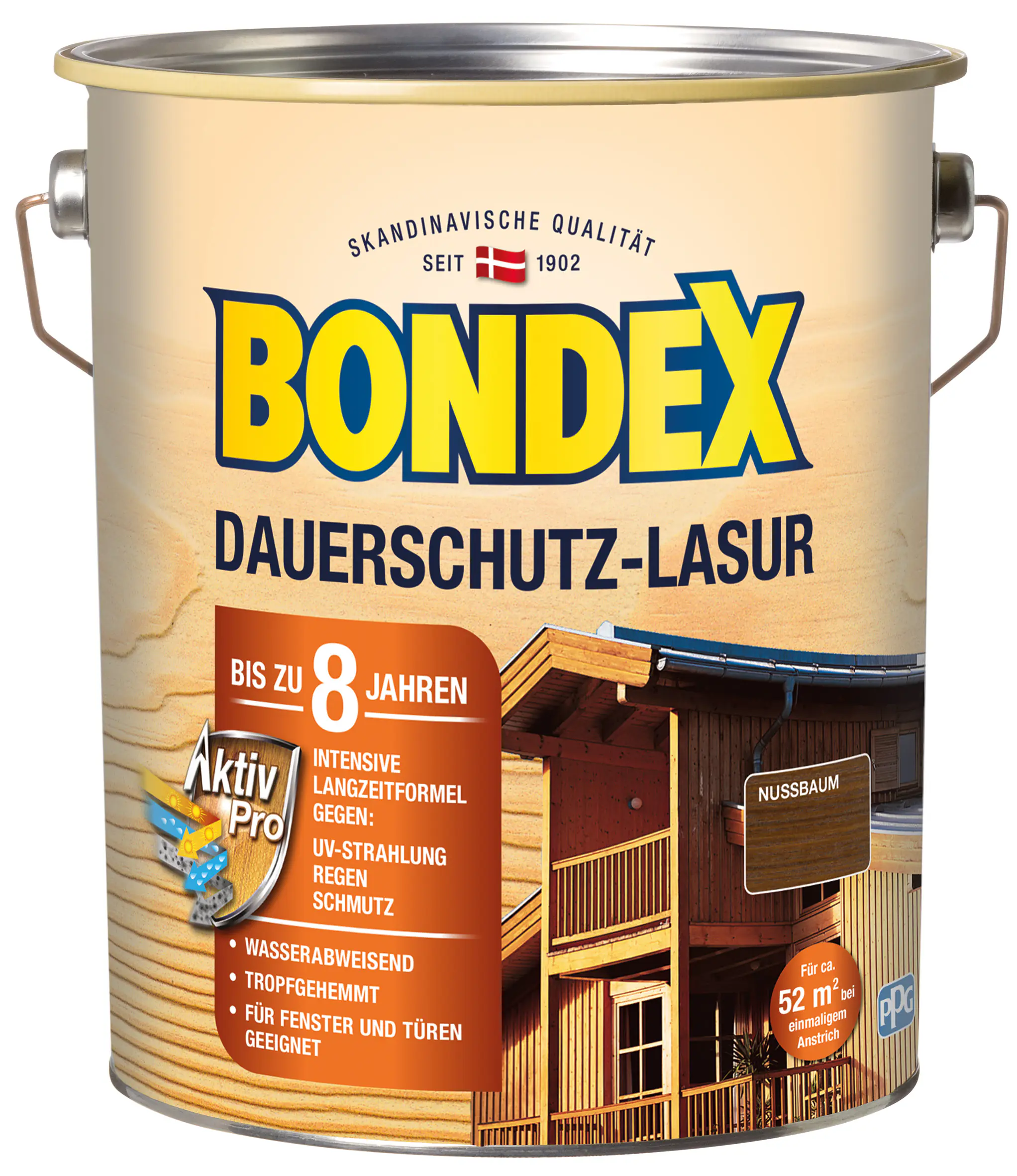 Bondex Dauerschutz Lasur 4 L nussbaum
