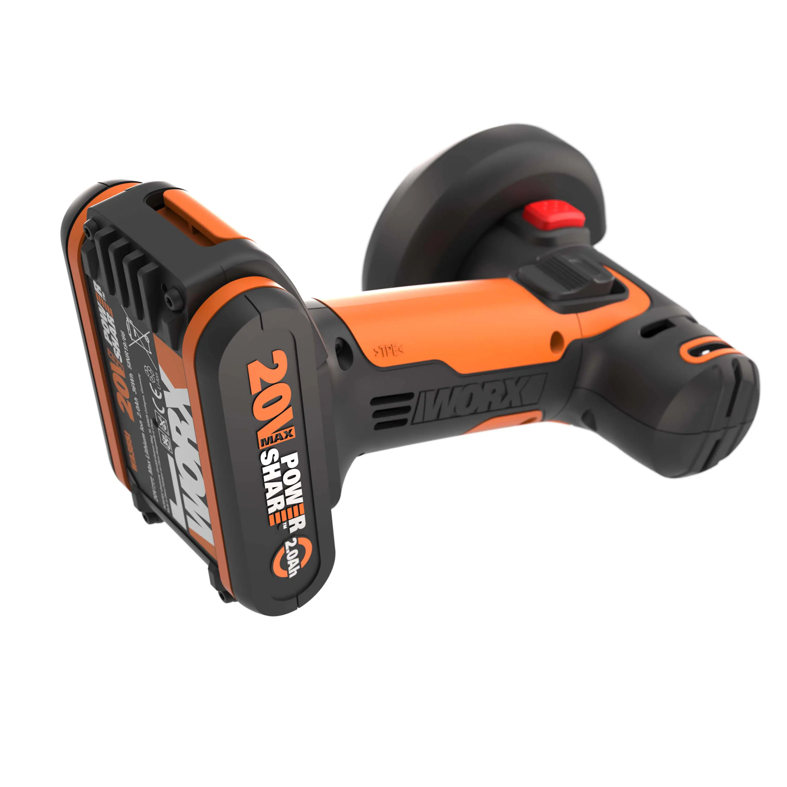 Worx Mini Akku-Winkelschleifer Chopper WX801 20 V inkl. Akku 2 Ah & Ladegerät