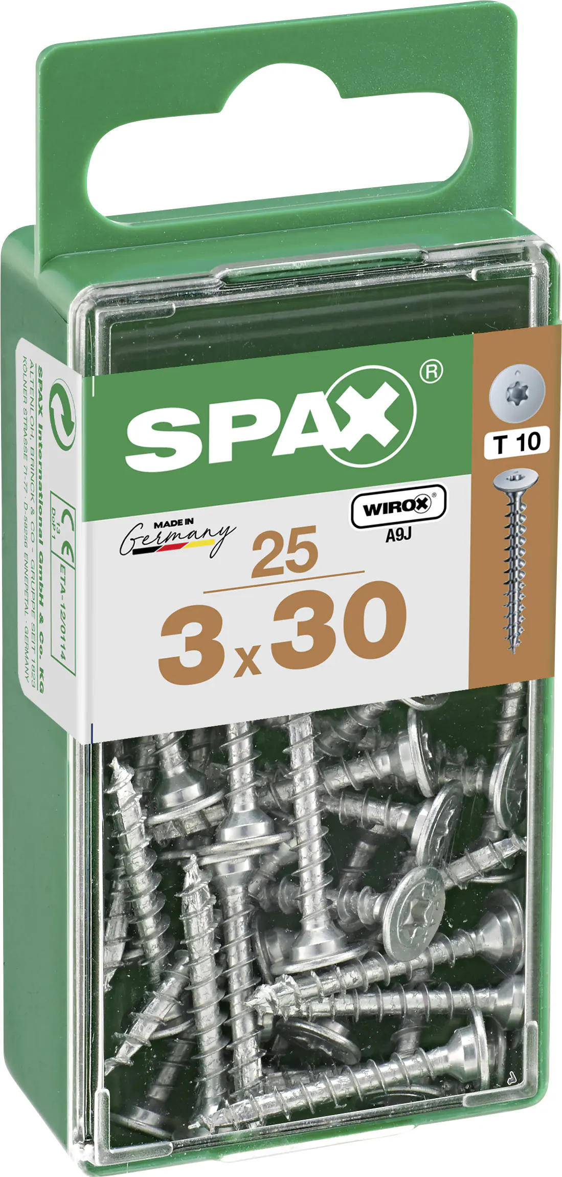 Spax Möbelbauschrauben 3.0 x 30 mm TX 10 - 25 Stk.