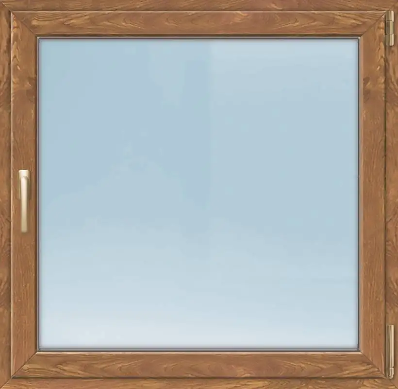 Meeth Fenster 95 x 95 cm DIN rechts 1 flügelig Dreh-Kipp golden Oak