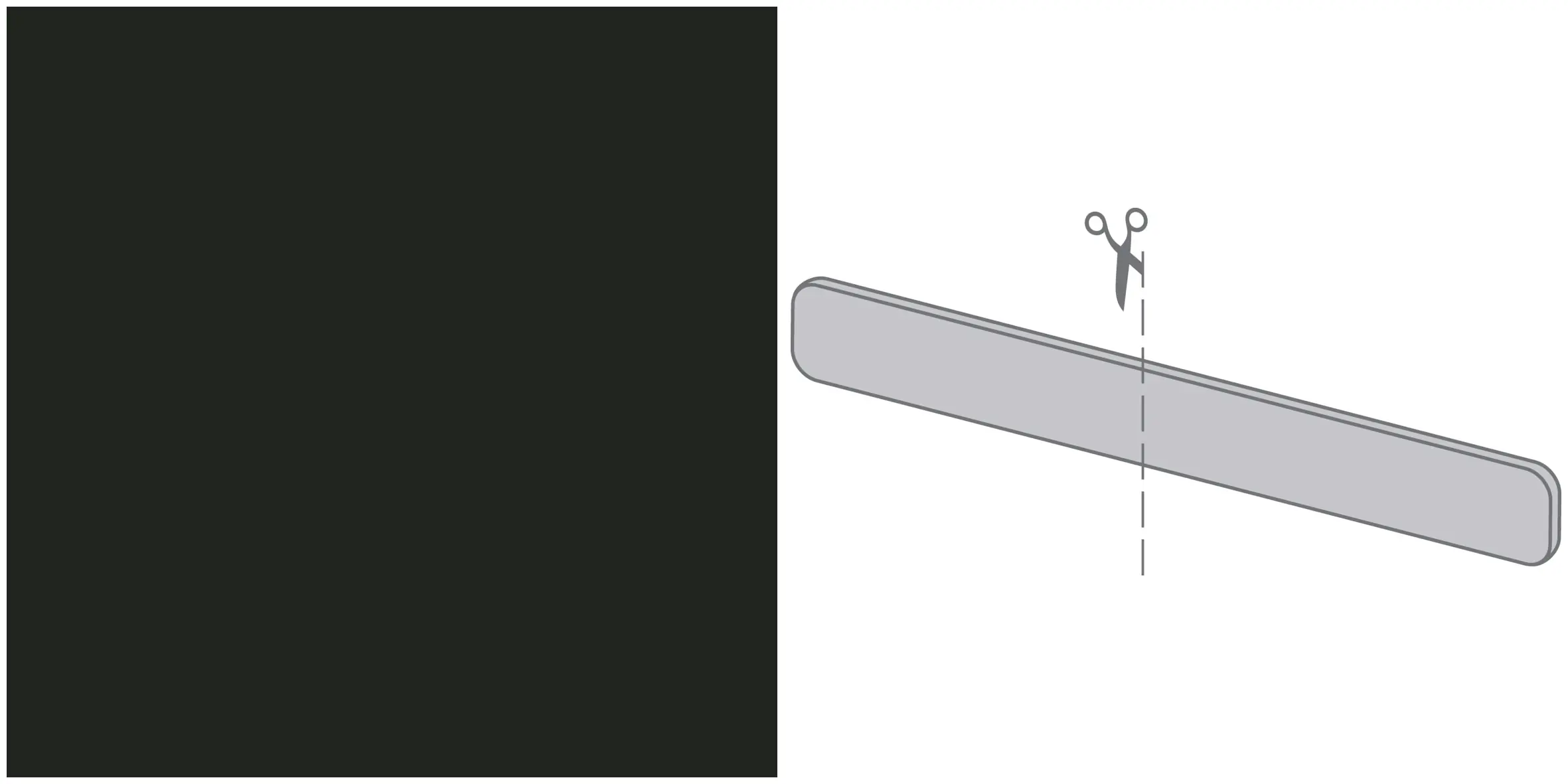 Getalit Abschlusskappe Fensterbank InForm 40,5 x 2,6 cm anthrazit