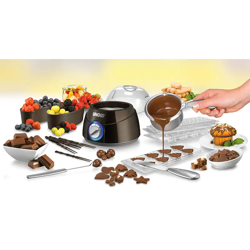 Unold Chocolatier 48667 Schokofondue 250 ml mit Zubehör