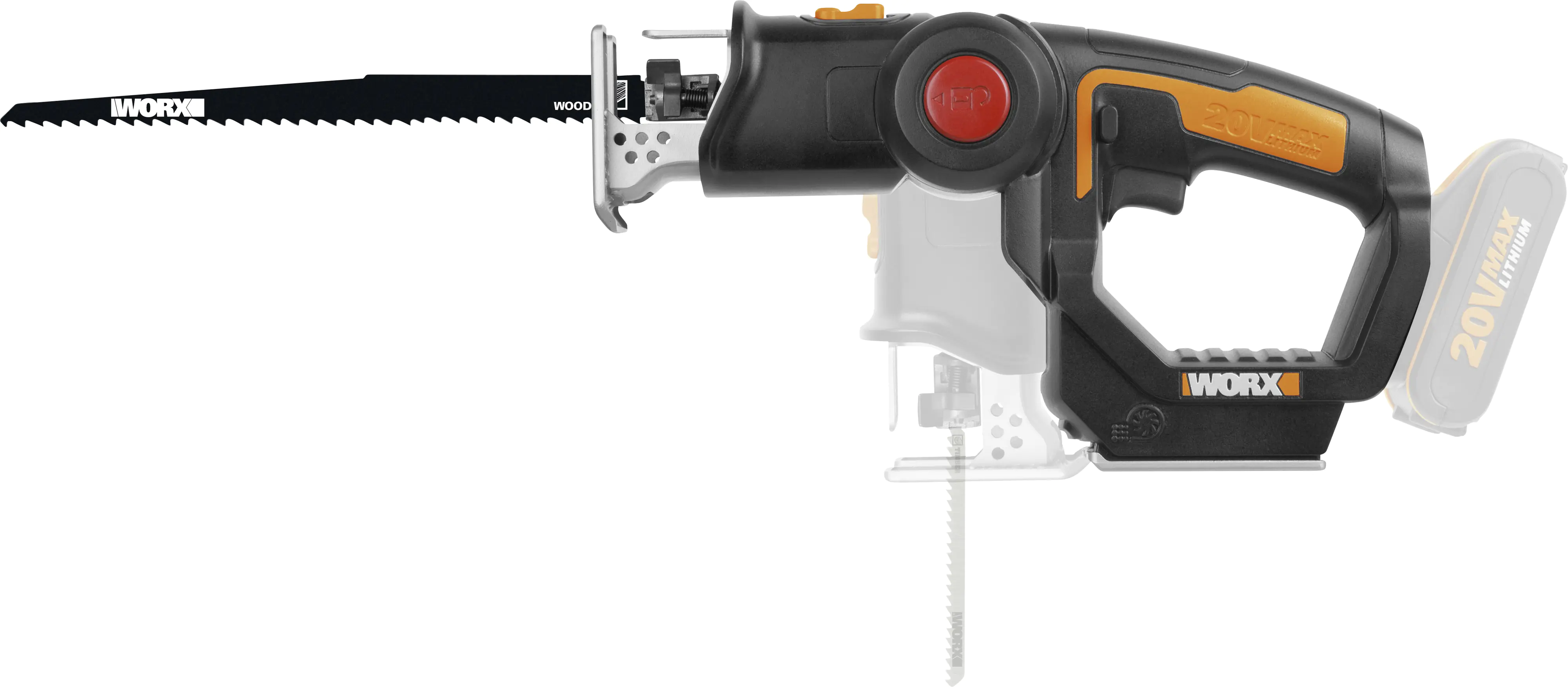 Worx Akku-Multisäge Axis WX550.9 20 V, ohne Akku und Ladegerät