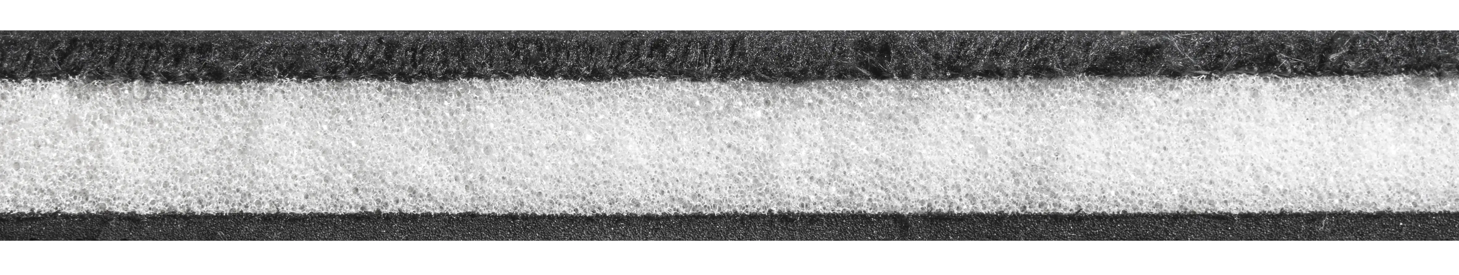 Walser Universal Fußmatten Washer 8mm Velours 4-teilig schwarz