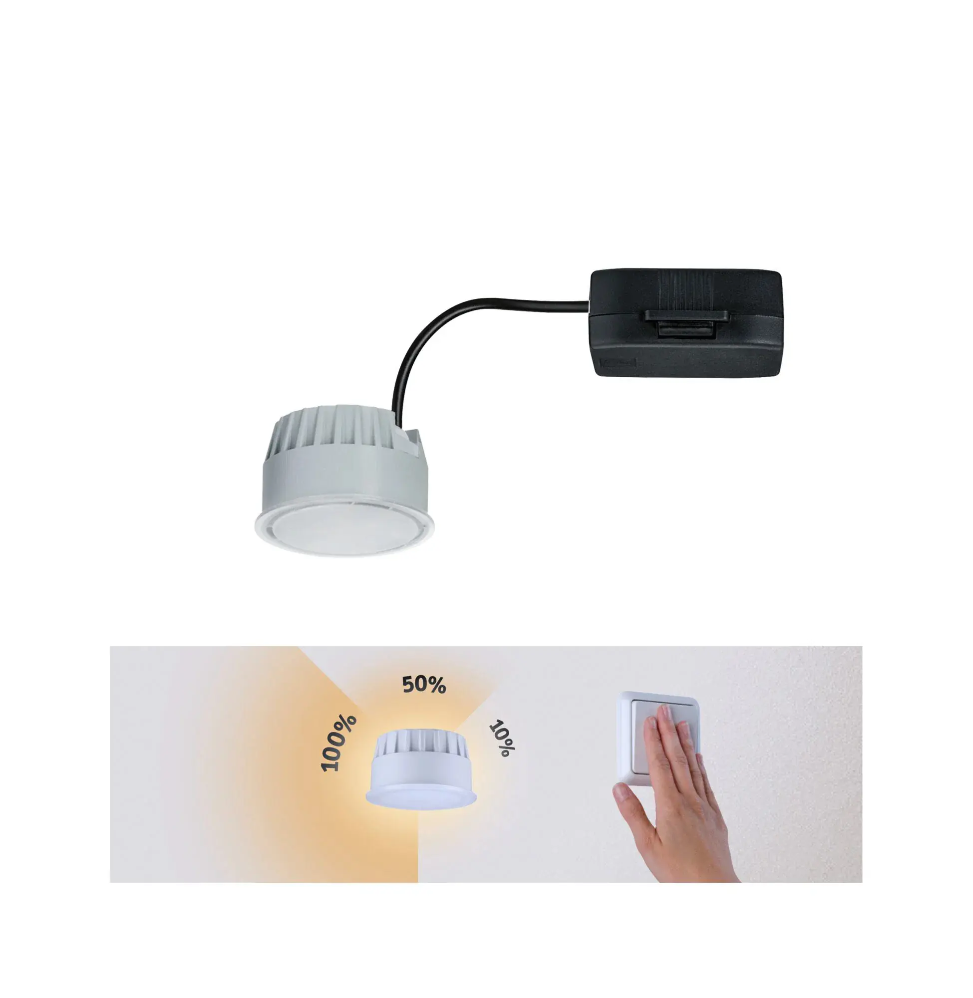Paulmann LED-Einbauleuchte Nova Coin satin dimmbar