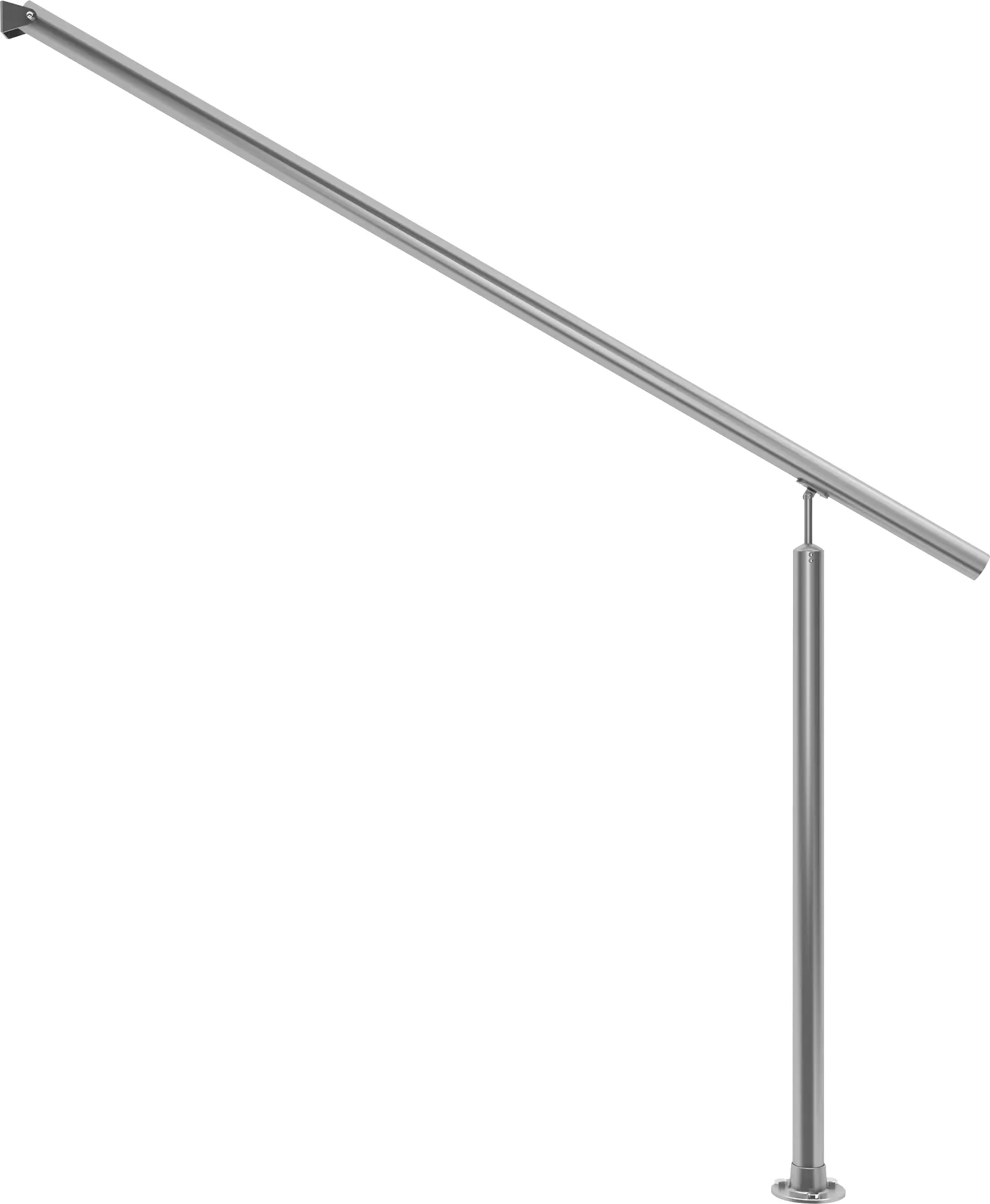 DOLLE Eingangsgeländer PS 510 Edelstahl 150 cm 1 Pfosten