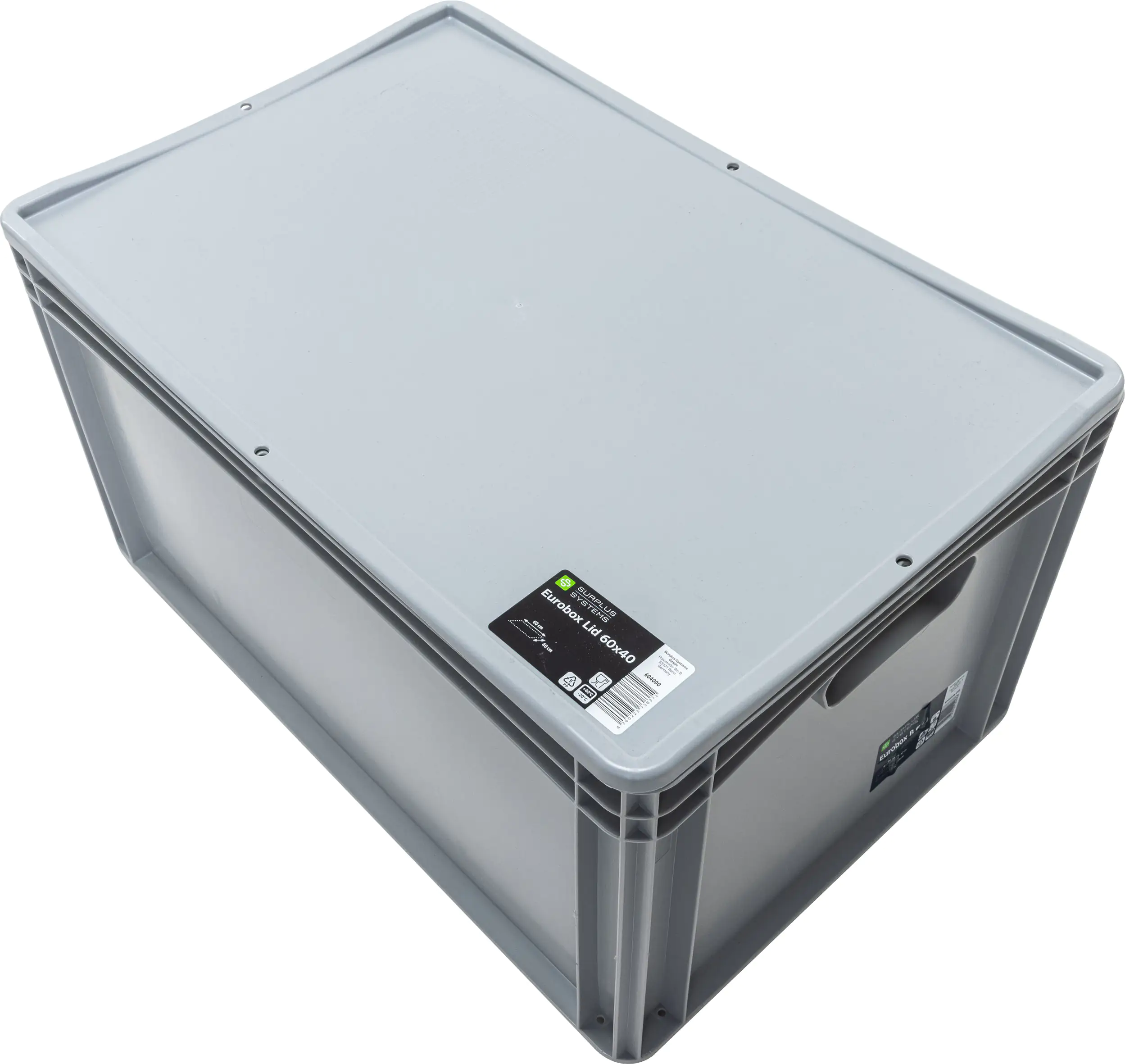 Surplus Systems Auflagedeckel für Eurobox 60 x 40 cm, grau