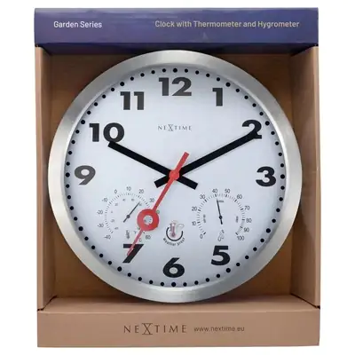 Nextime Außenwanduhr Clematis 4307ST Ø 35 cm