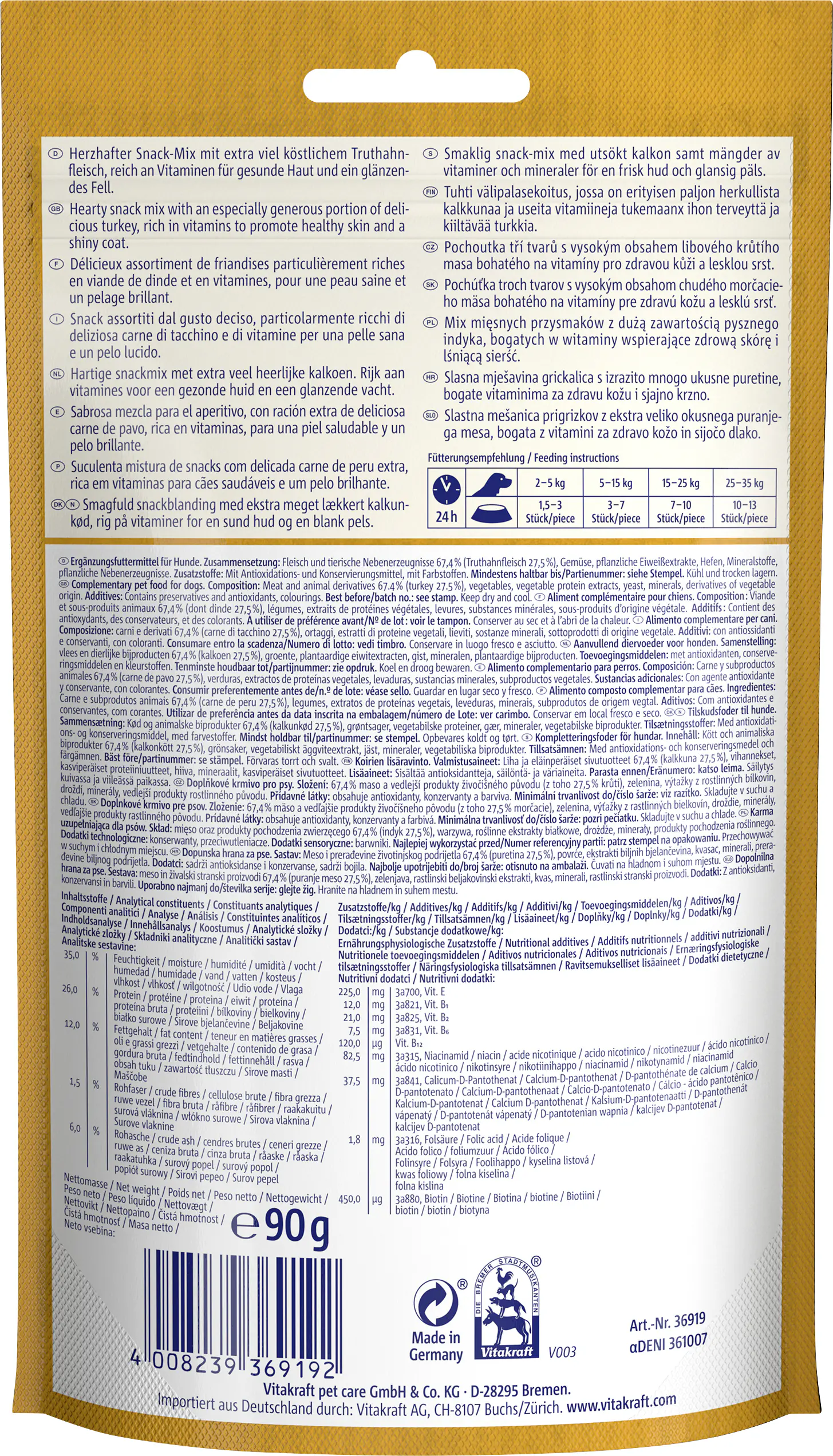 Vitakraft Noshies Truthahn 90 g