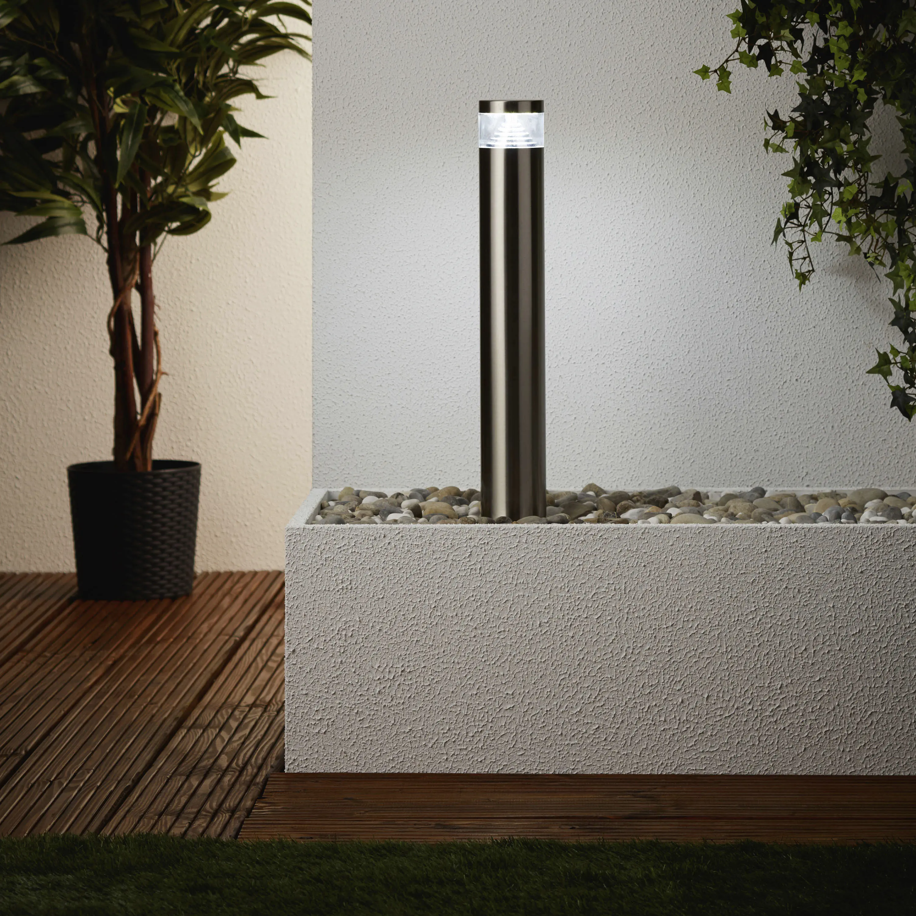 Brilliant LED Wegeleuchte Avon edelstahl 50 x 7,5 cm 6 W, kw