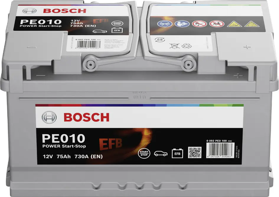 Bosch Starterbatterie EFB 75Ah 730A PowerLine