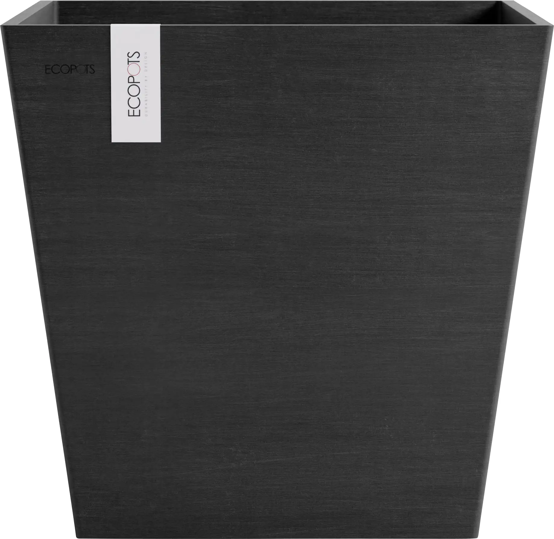 Ecopots Pflanztopf Rotterdam 45 x 45 x 44 cm dunkelgrau