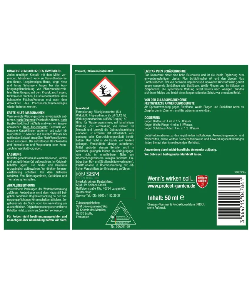 Protect Garden Lizetan Plus Schädlingsfrei 50 ml 