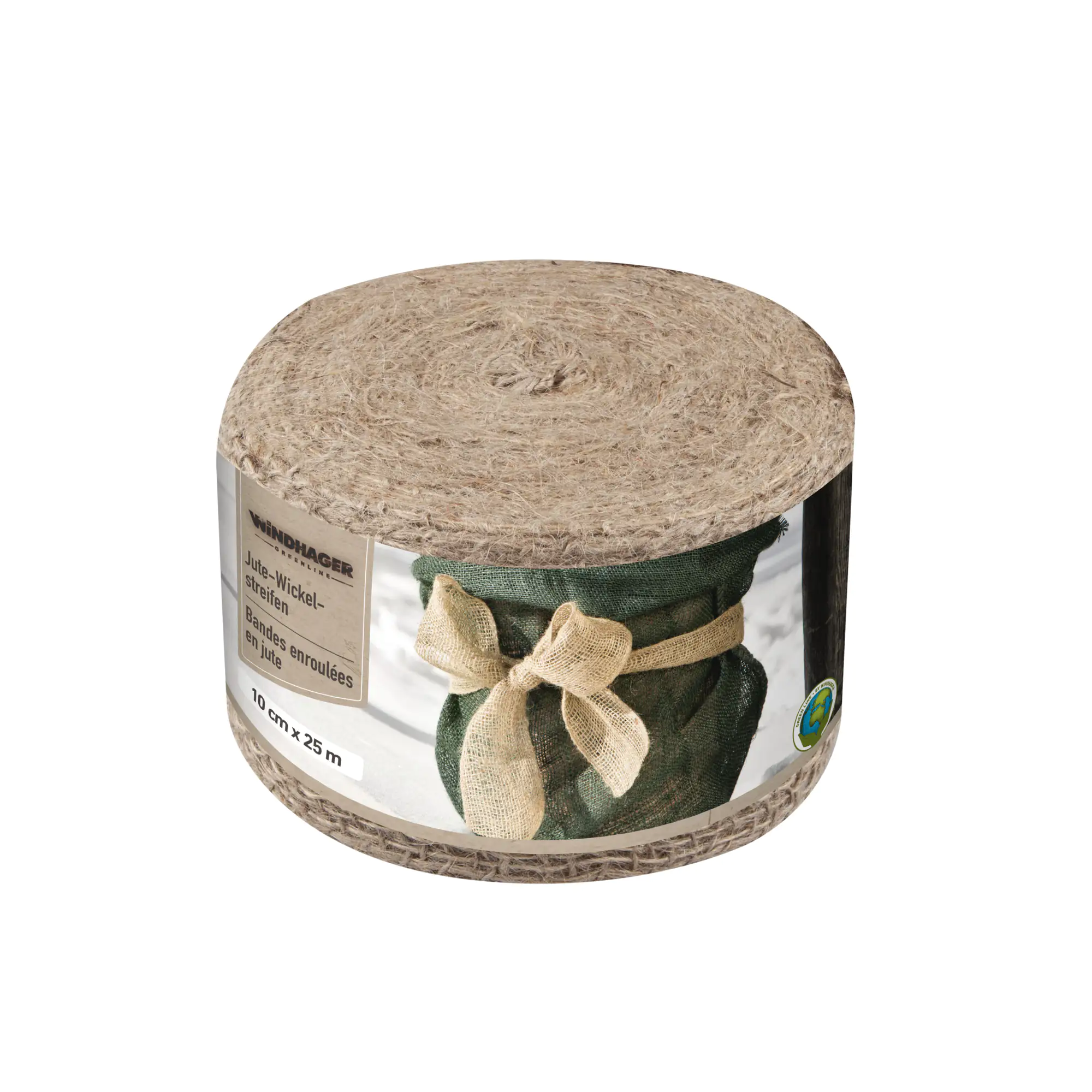 Windhager Jute-Wickelstreifen 10 cm x 25 m natur