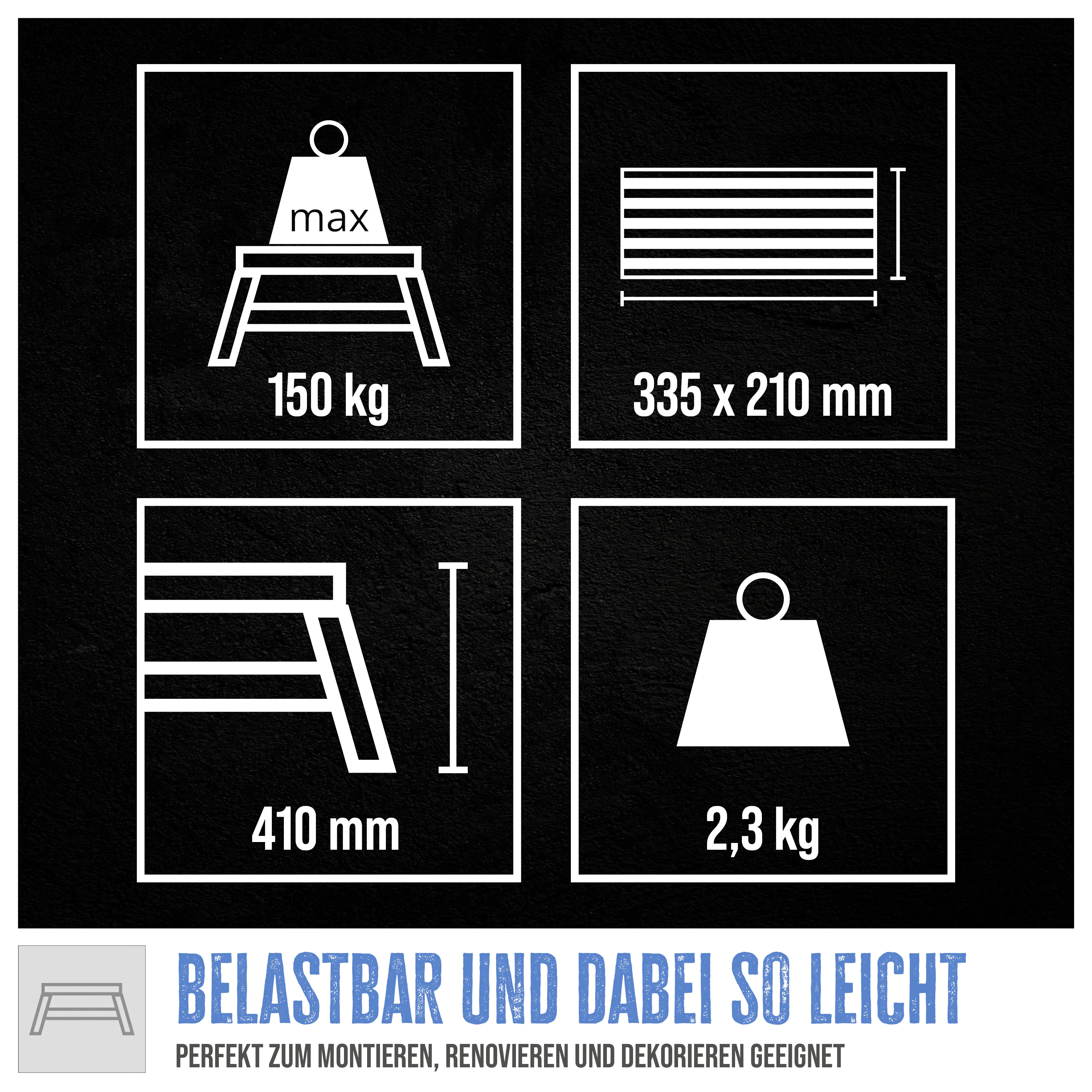 Güde Aluminium-Klapptritt GAT 2S