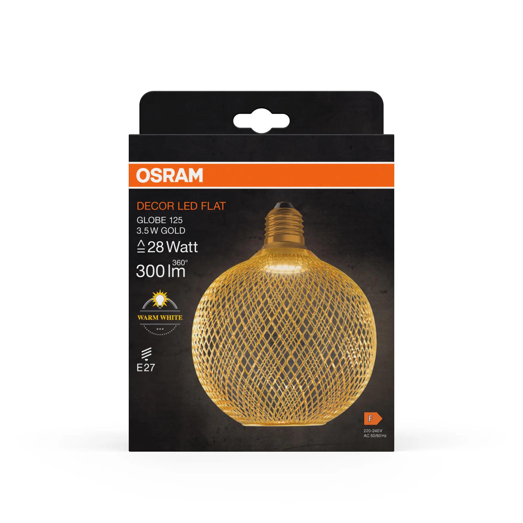 Osram LED Leuchtmittel Decor Flat Globe 3,5W 827 matt E27 Non-DIM