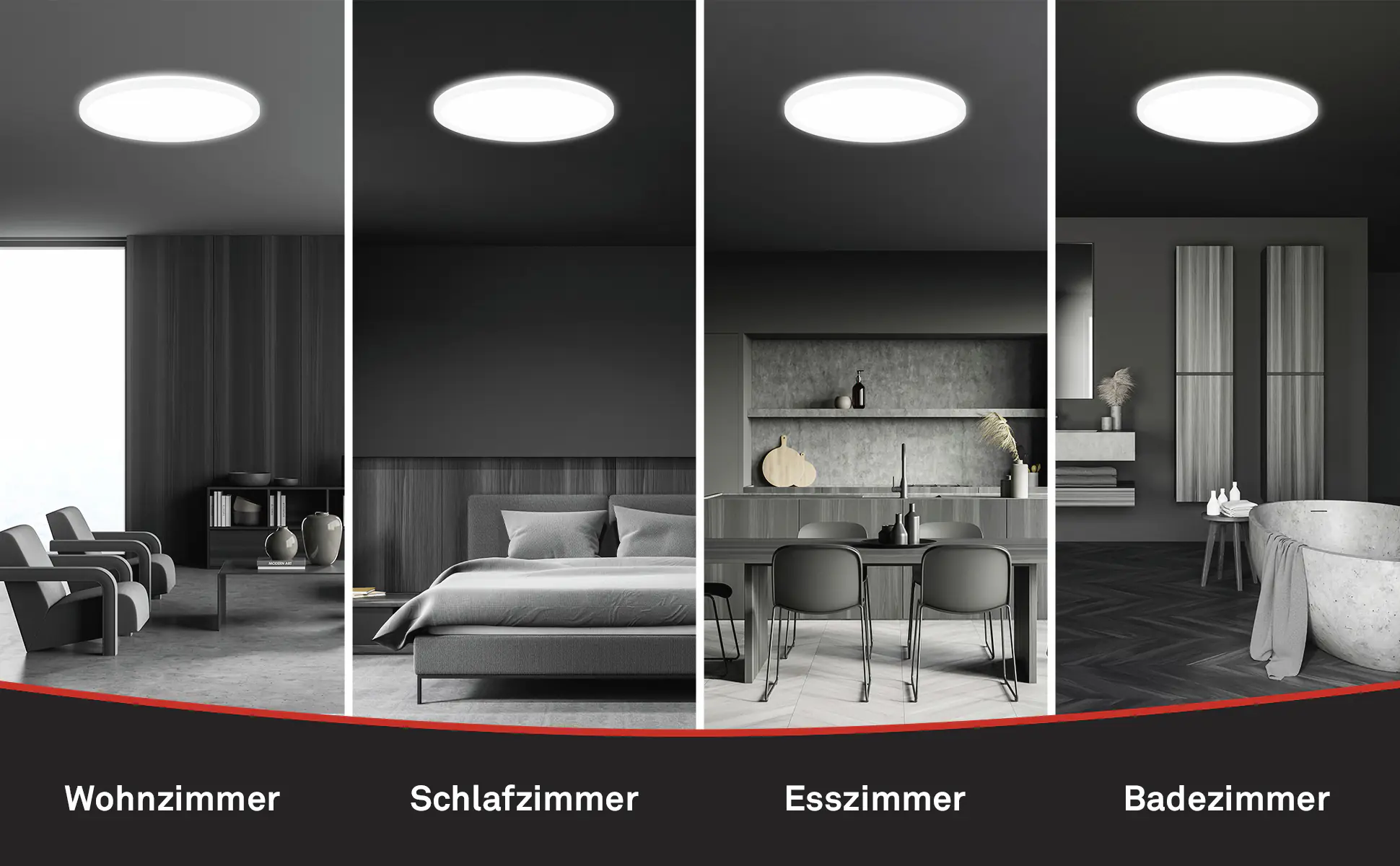 Briloner LED-Deckenleuchte Move mit Bewegungsmelder Ø 42 x 3 cm neutralweiß weiß matt