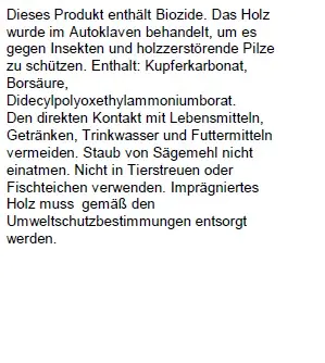 Kantholzpfosten 160 cm, 70 x 70 mm, kesseldruckimprägniert