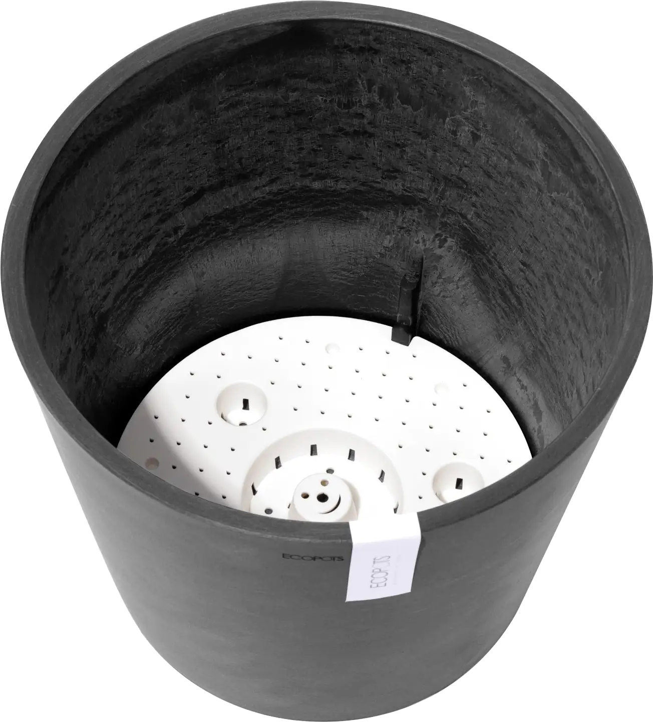Ecopots Pflanztopf Amsterdam Ø 30 x 26 cm dunkelgrau
