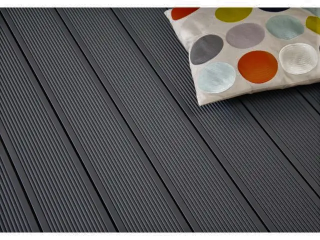 Kovalex Terrassendiele WPC 14,5 x 2,6 cm anthrazit mattiert Meterware
