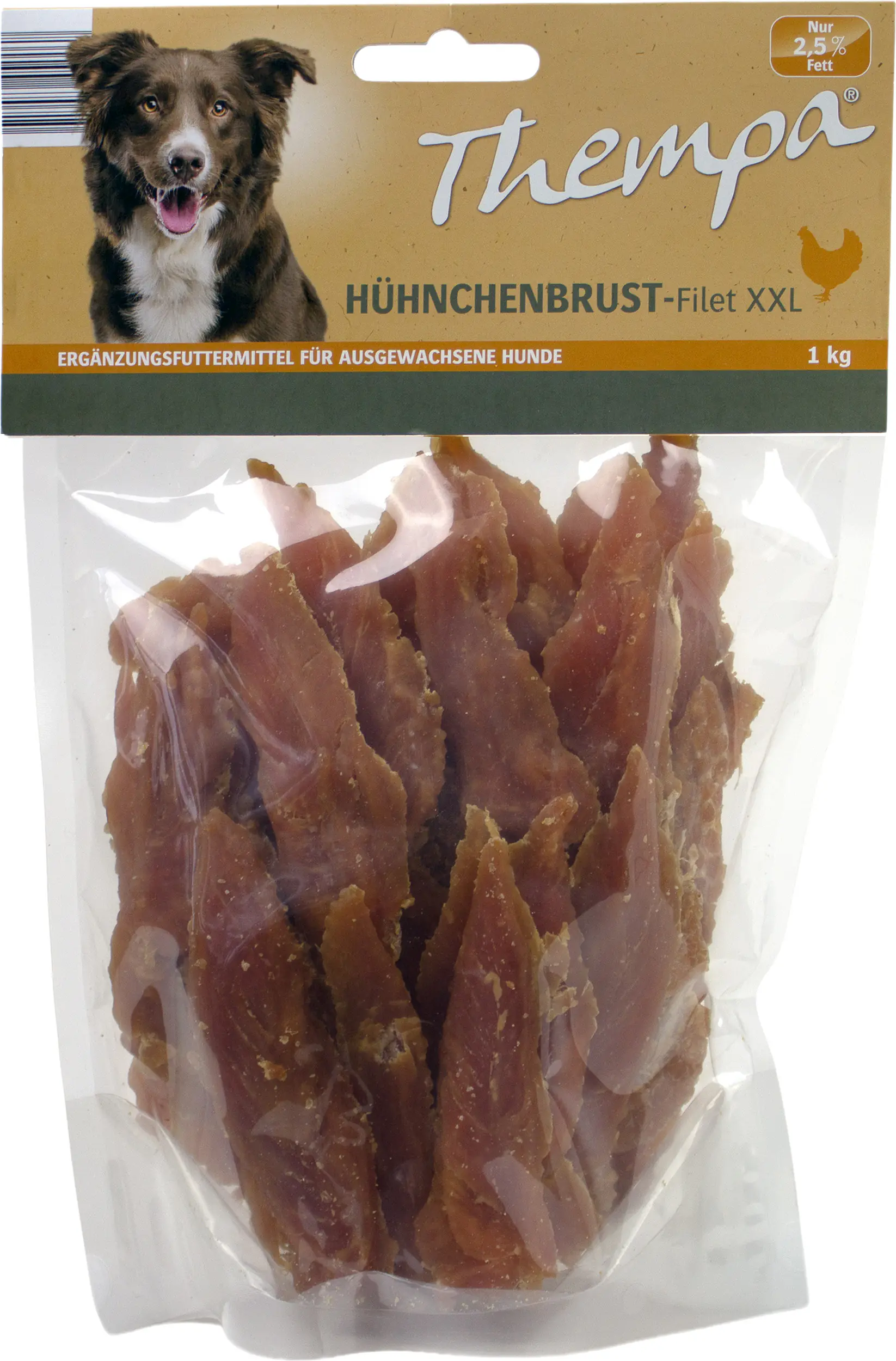 Thempa Hundesnacks Hühnerbrustfilets XXL 1 kg