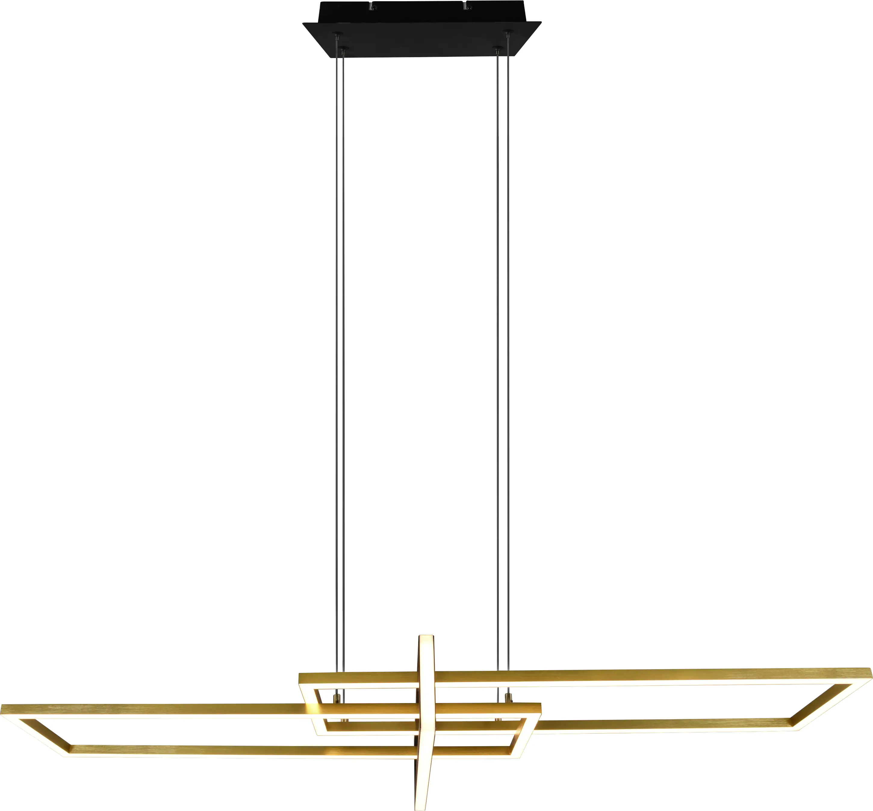 Trio Leuchten LED Pendelleuchte Salinas schwarz matt, Switch-Dimmer