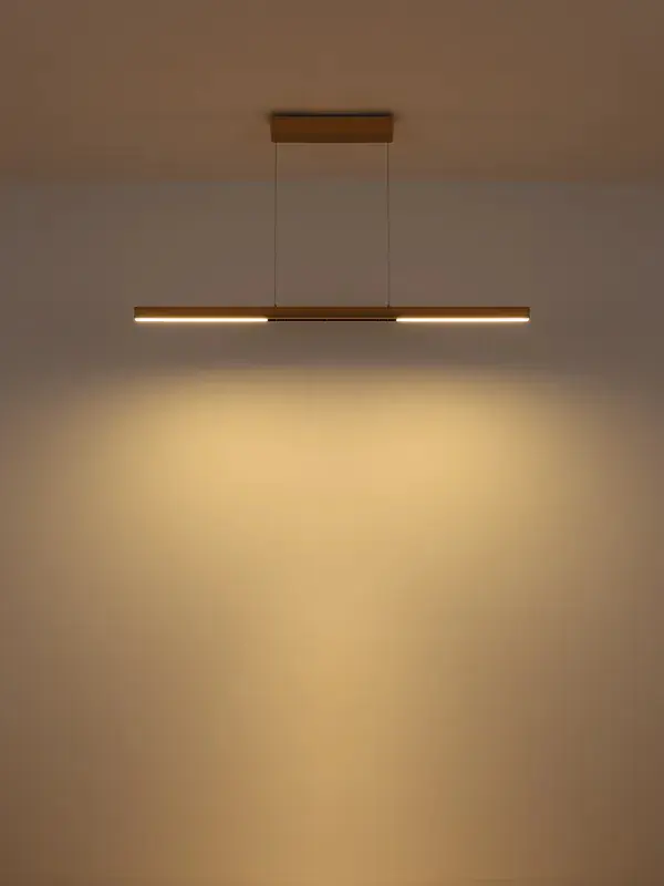 Globo Hängeleuchte Cody 120 x 150 cm goldfarben matt