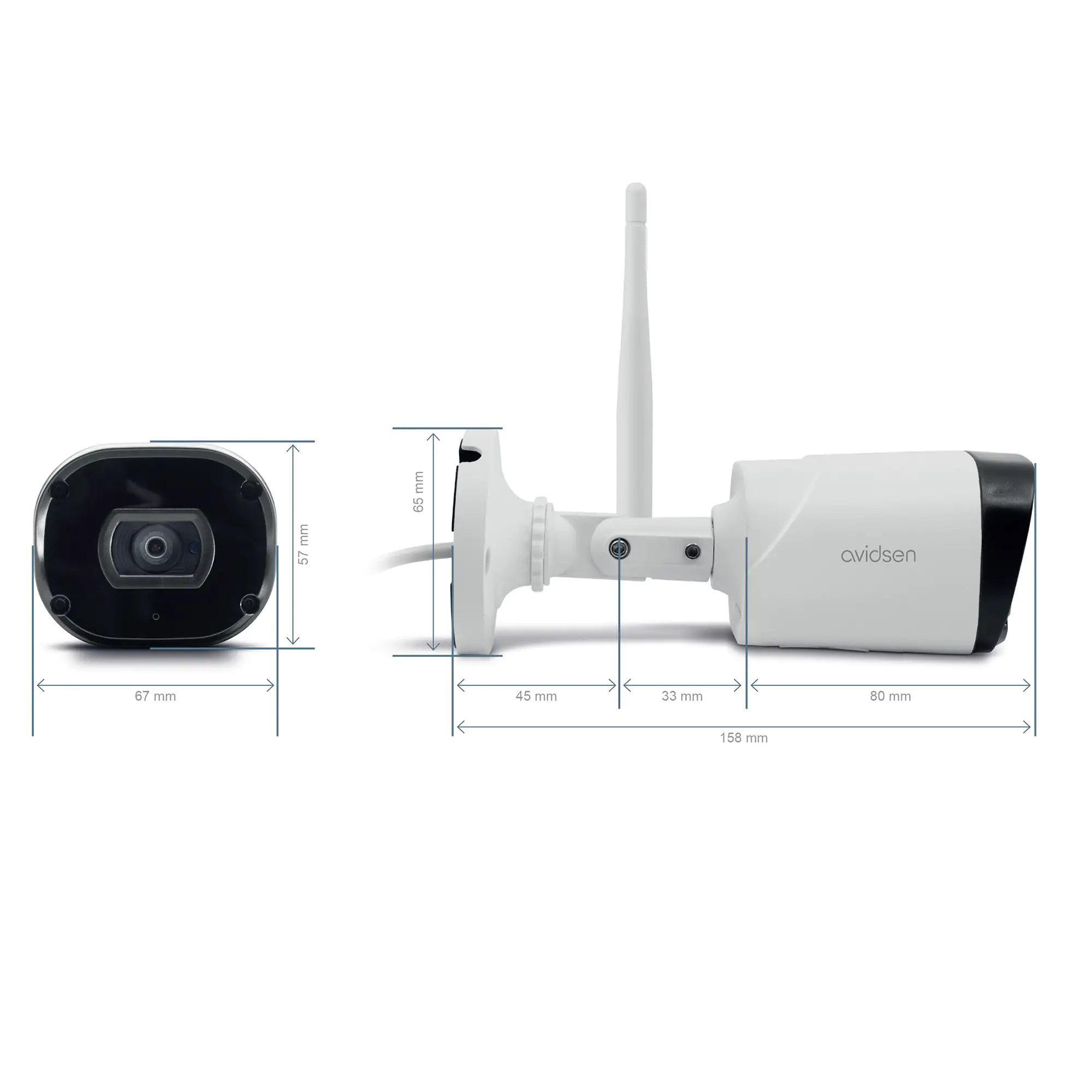 Avidsen WLAN IP Kamera Außenkamera, 1080 P
